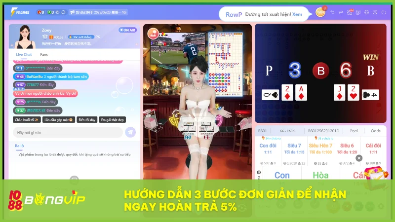 Chỉ với ba bước đơn giản bạn sẽ nhận hoàn trả Baccarat 5% nhanh chóng và tự động mỗi ngày