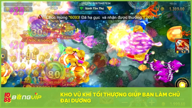 Hệ thống súng đa dạng cho phép người chơi linh hoạt thích nghi với từng tình huống trong trận chiến.