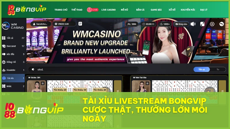 Tài Xỉu Livestream BongVip: Trải nghiệm xúc xắc hiện đại & minh bạch từng giây